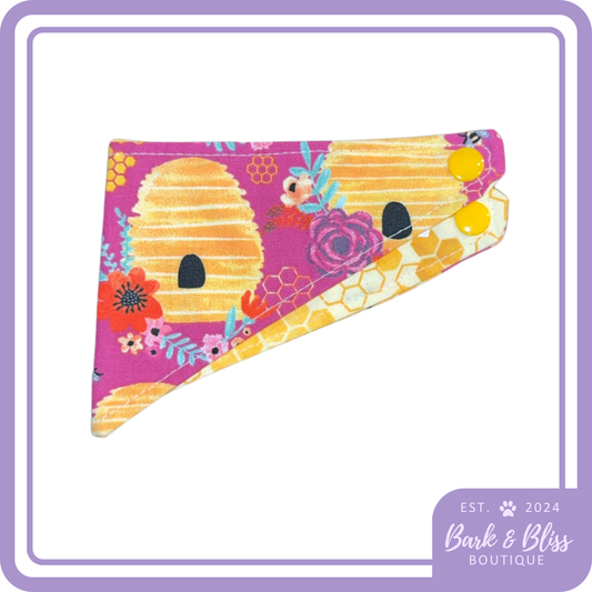 Purple Honeycomb Bandana