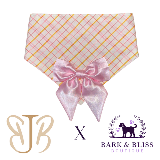 JB X B&B Collab Baby Pink Bandana