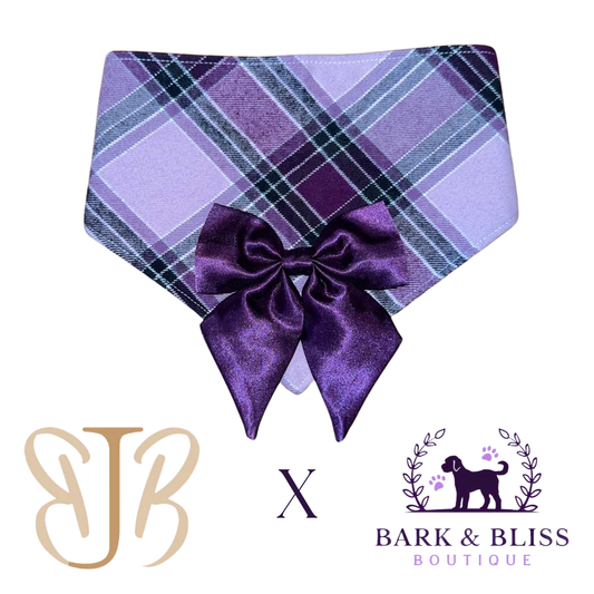 JB X B&B Collab Plum Bandana