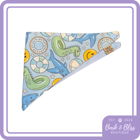 Blue Summer Fun Bandana