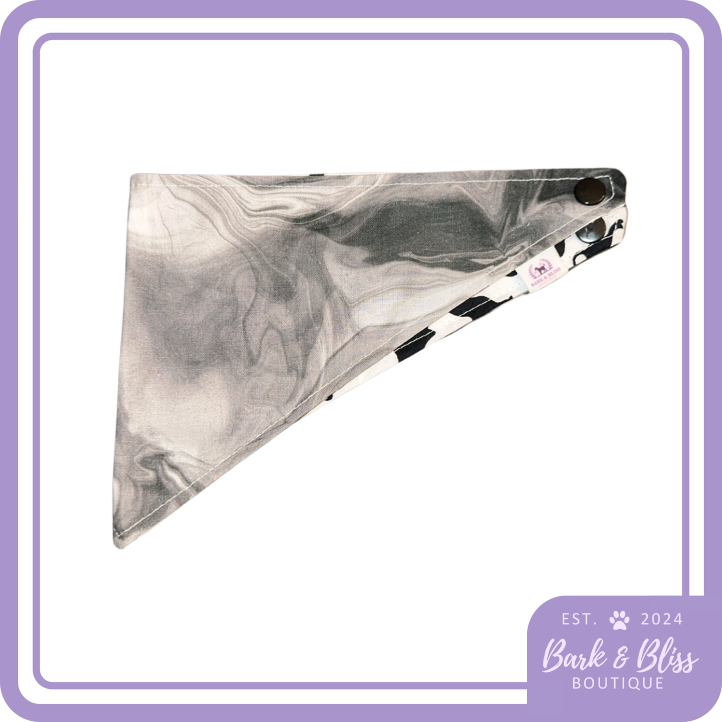 Black Marble Bandana