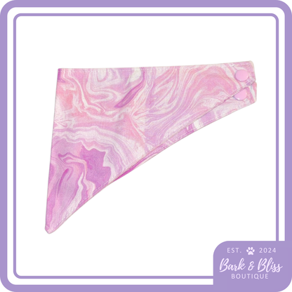 Pink Marble Bandana