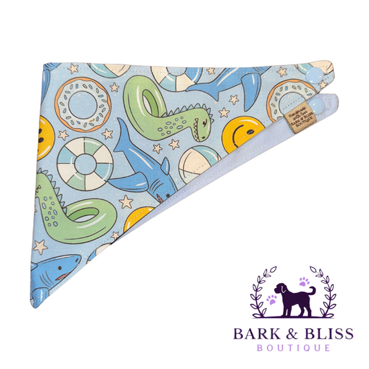 Blue Summer Fun Bandana