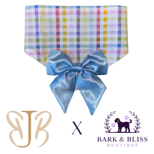 JB X B&B Collab Baby Blue Bandana