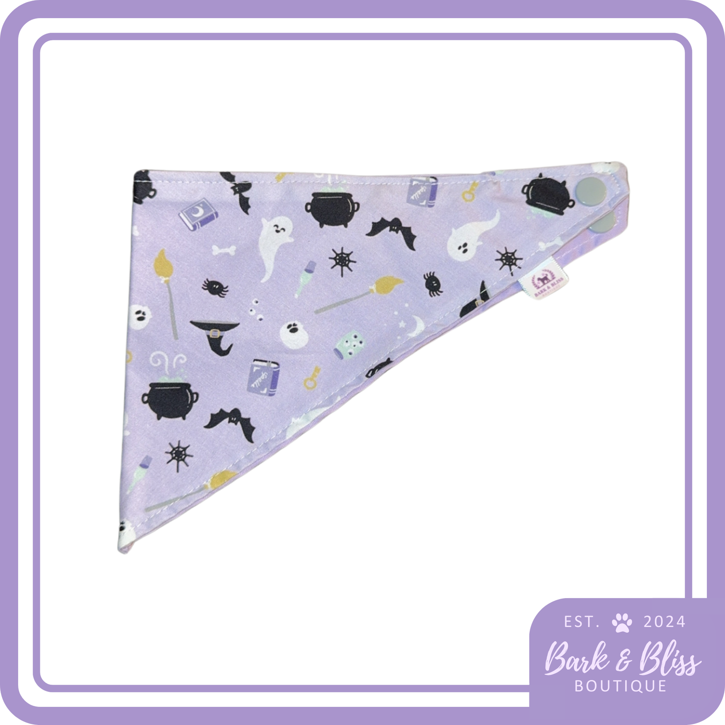 Purple Halloween Bandana