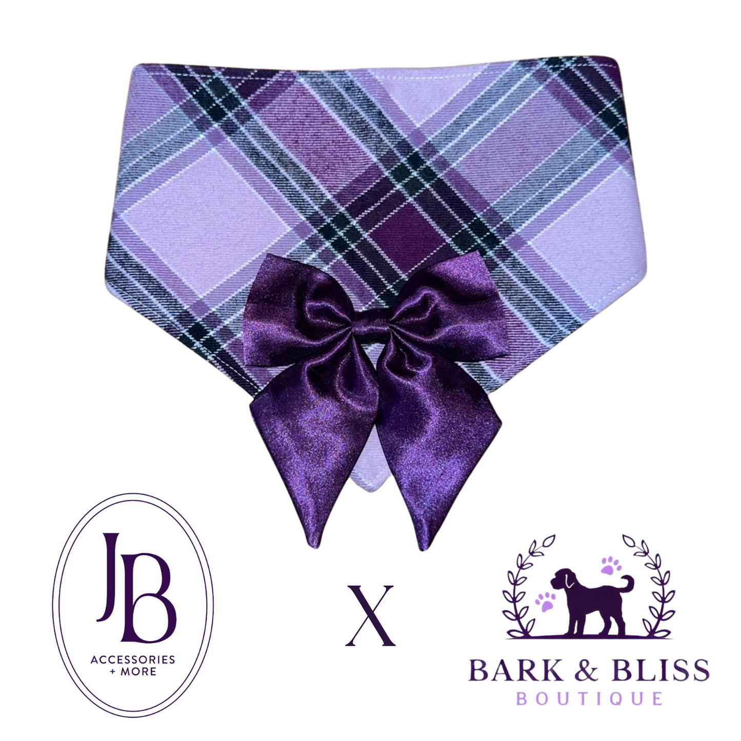 JB X B&B Collab Plum Bandana