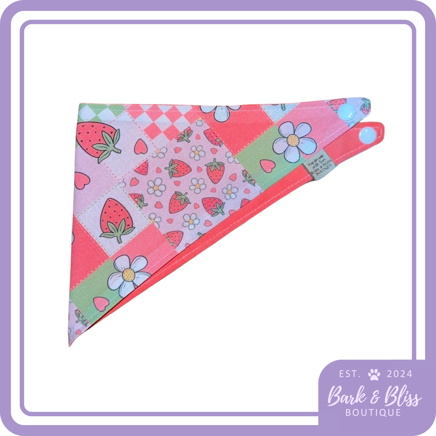 Strawberries and Flowers Bandana