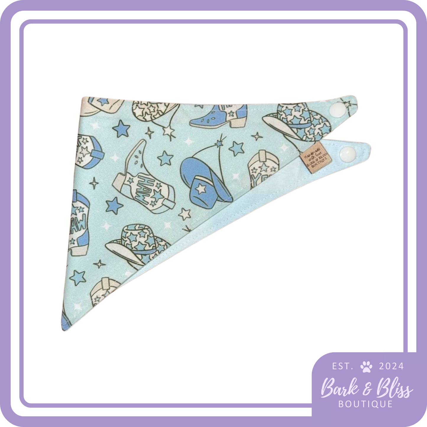 Blue Cowboy Bandana
