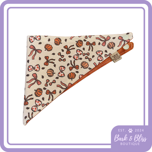 Pumpkins and Bows Bandana