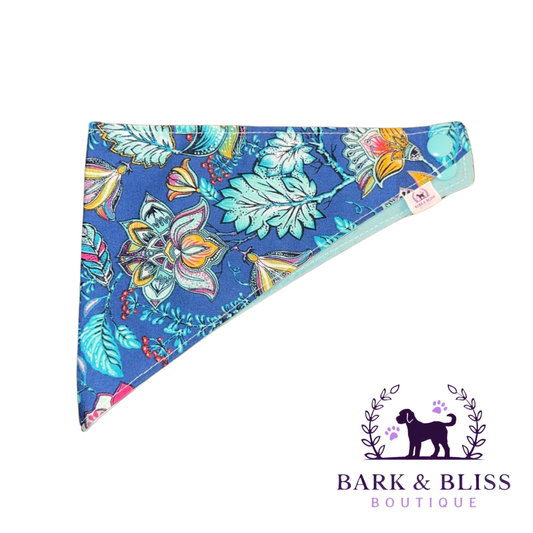 Blue Feather Bandana