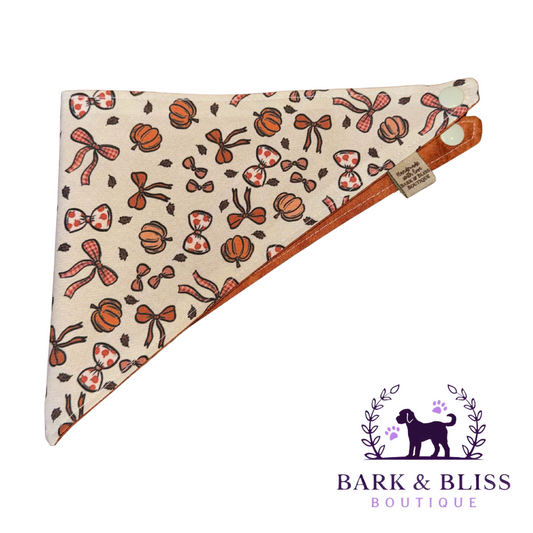 Pumpkins and Bows Bandana