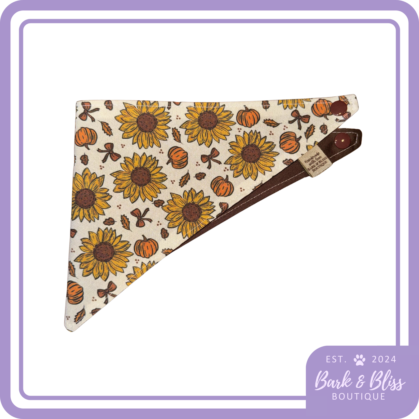 Pumpkins and Sunflowers Bandana
