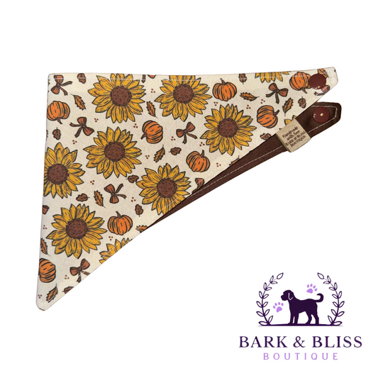 Pumpkins and Sunflowers Bandana
