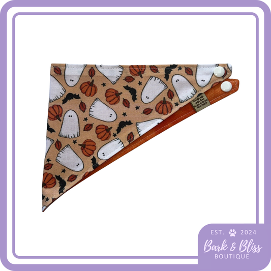 Pumpkins and Ghosts Bandana