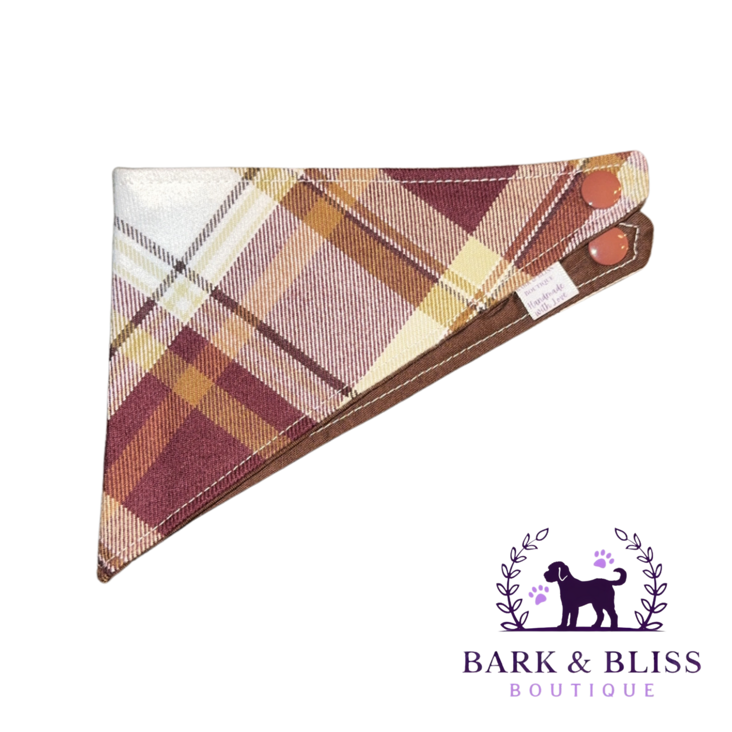 Brown Flannel Bandana