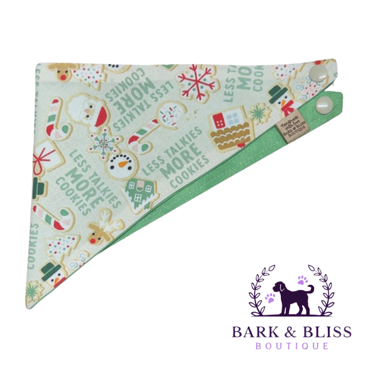 Less Talkies More Cookies Bandana