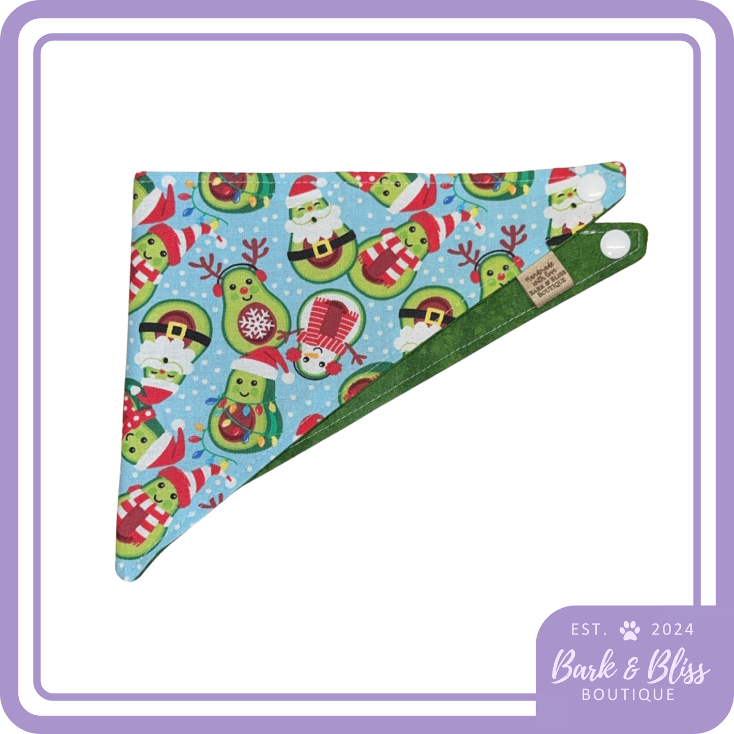 Christmas Avocados Bandana