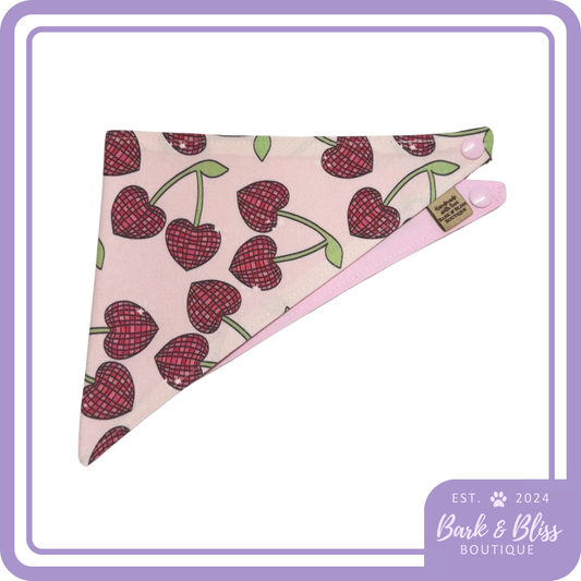 Disco Cherry Hearts Bandana