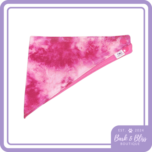 Pink Tie Dye Bandana