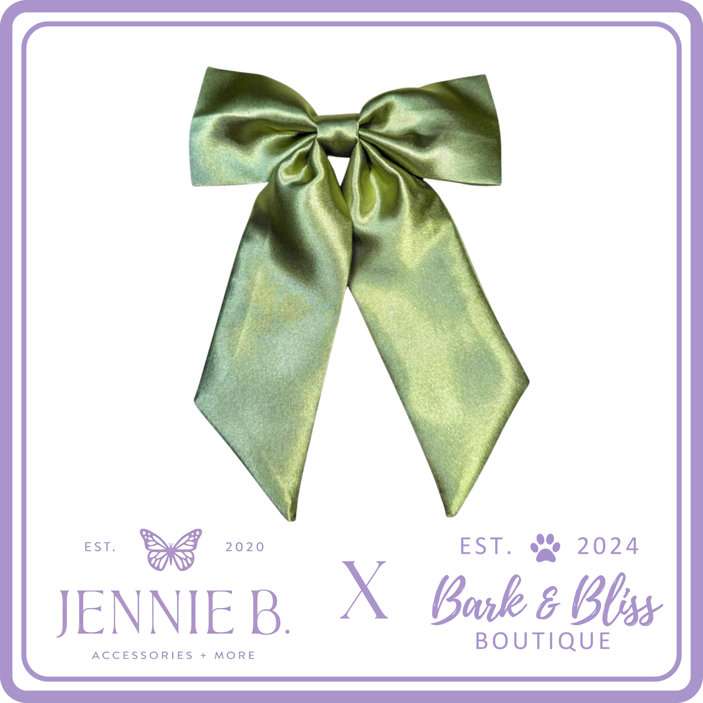 Sage Green Matching Human Bow