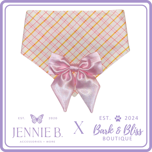 JB X B&B Collab Baby Pink Bandana