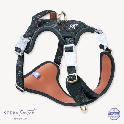 Step & Switch® Dog Harness: Chiswick Ravenwood