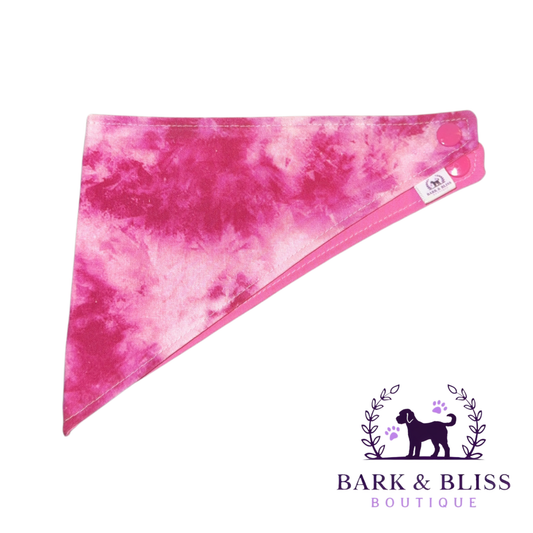 Pink Tie Dye Bandana