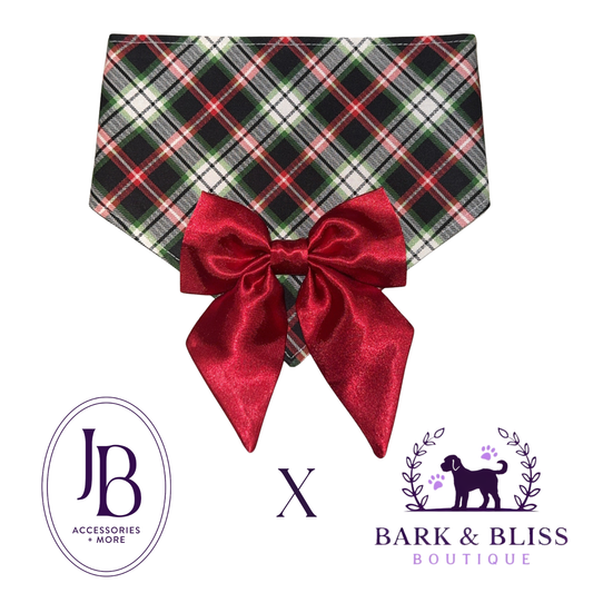 JB X B&B Collab Christmas Red Bandana