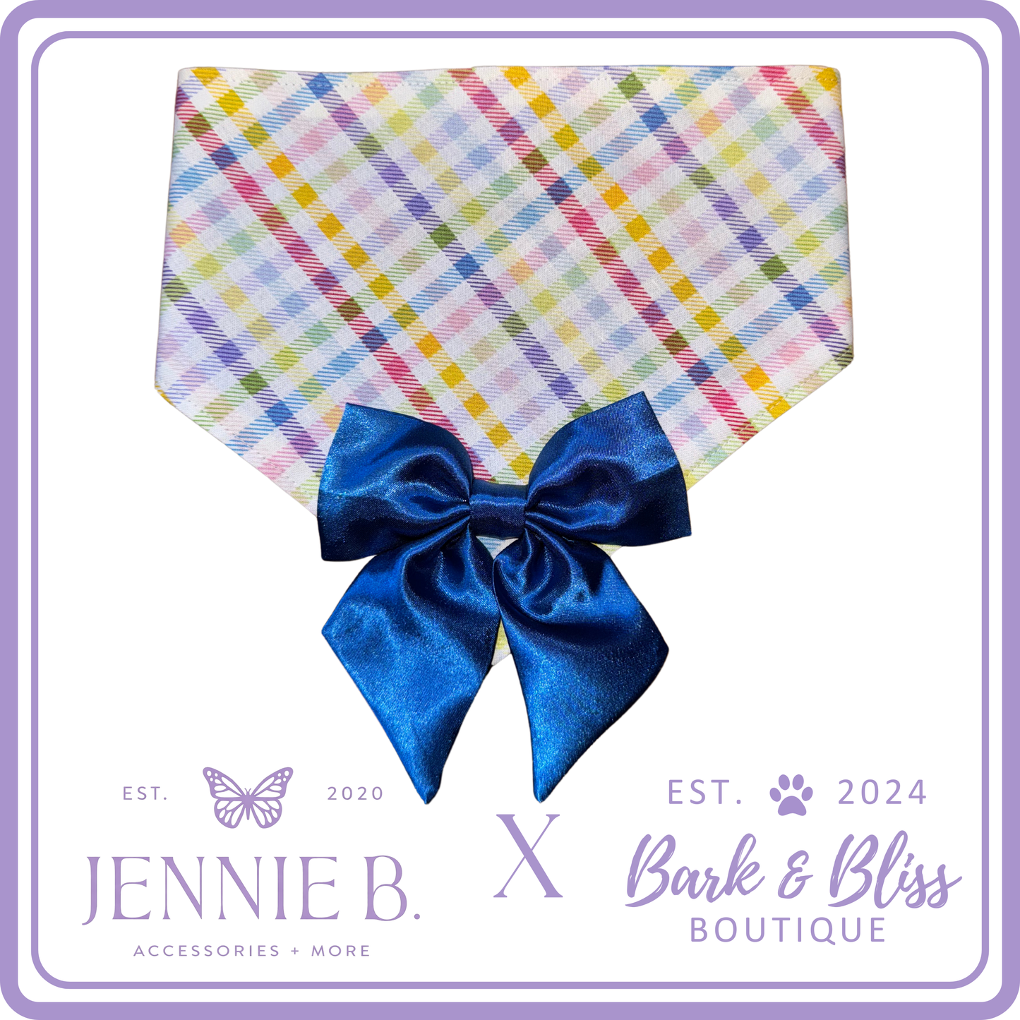 JB X B&B Collab Blue Bandana