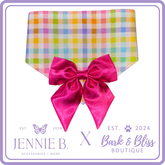 JB X B&B Collab Glitter Tulip Bandana