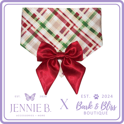 JB X B&B Collab Candy Cane Bandana