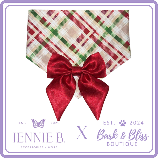 JB X B&B Collab Candy Cane Bandana