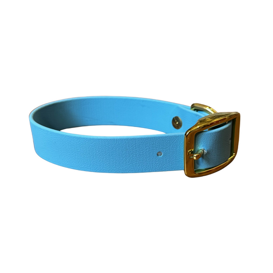 Light Blue Biothane Collar