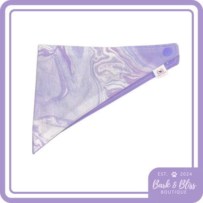 Light Purple Marble Bandana