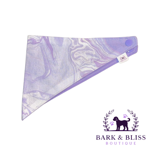 Light Purple Marble Bandana