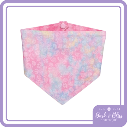 Tie Dye Easter Eggs Bandana