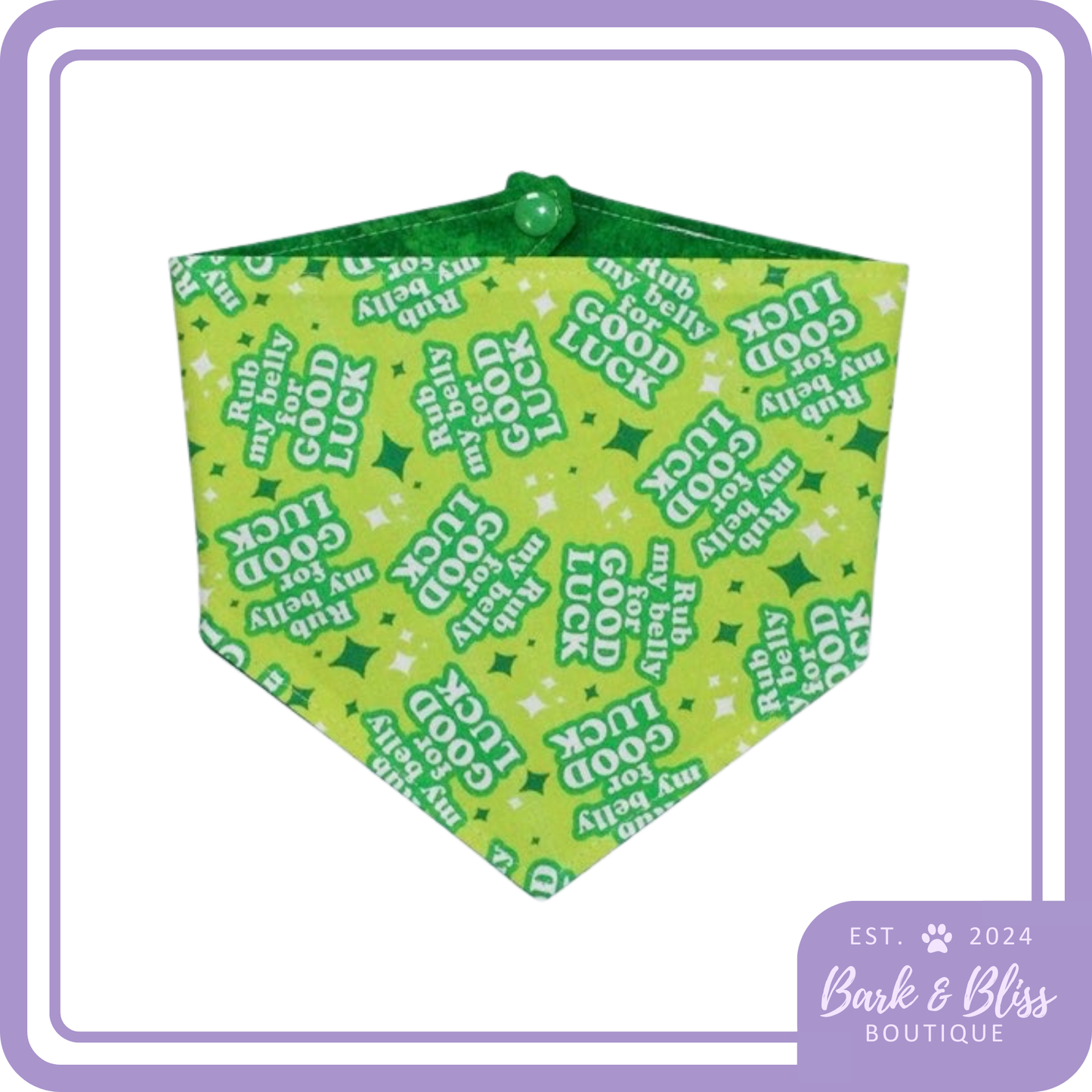 Rub My Belly For Good Luck Bandana
