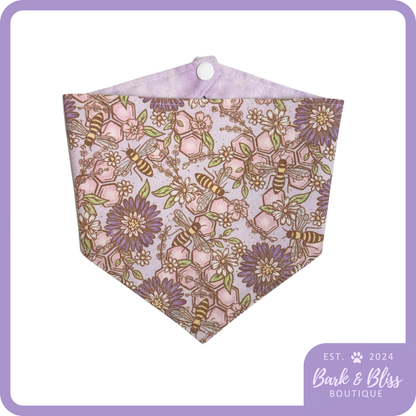 Lavender Bees Bandana