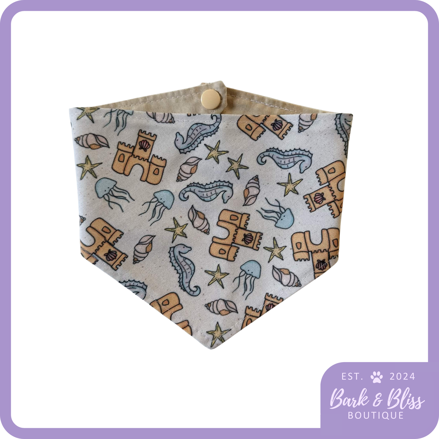 Beach Sandcastles Bandana