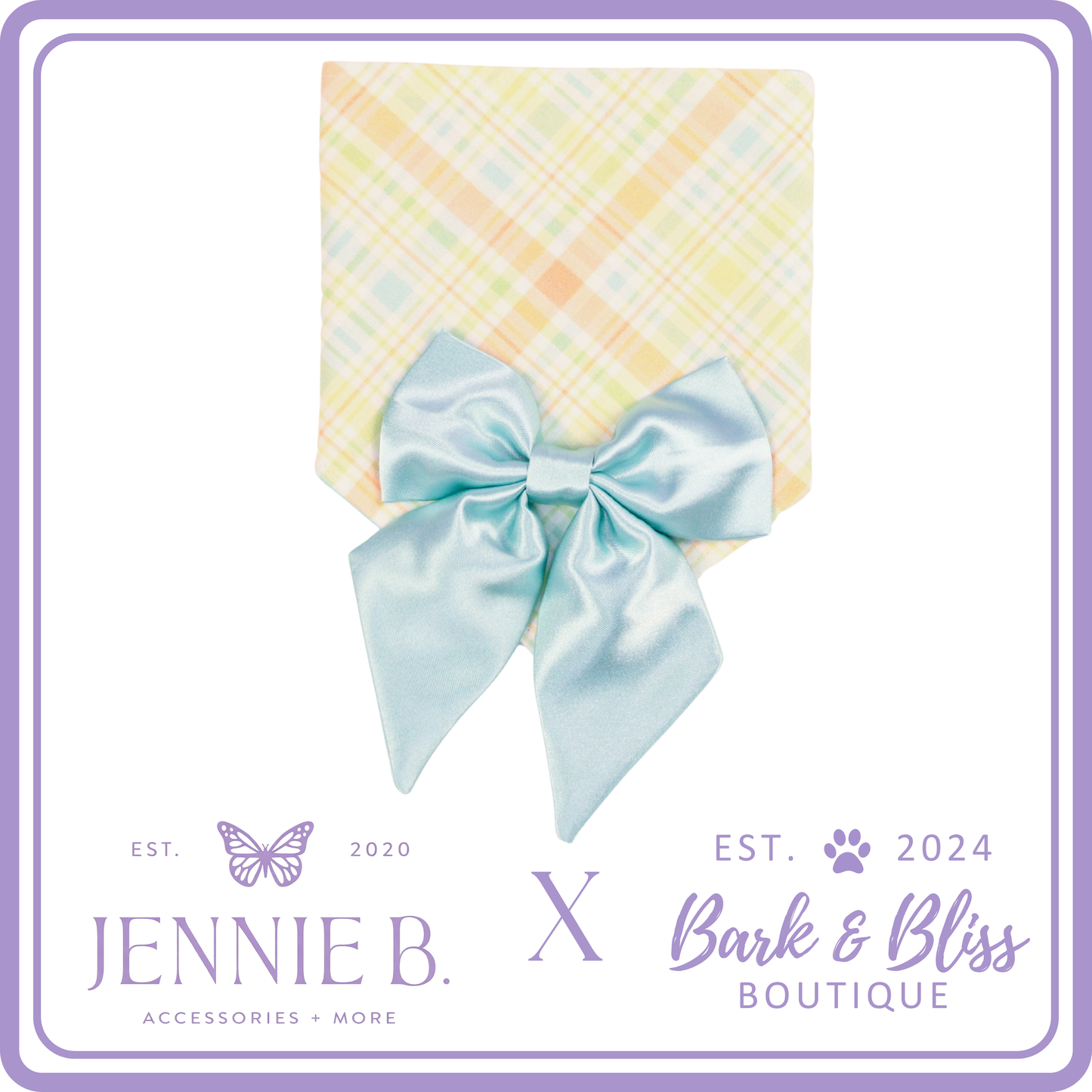 JB X B&B Collab Spring Teal Bandana