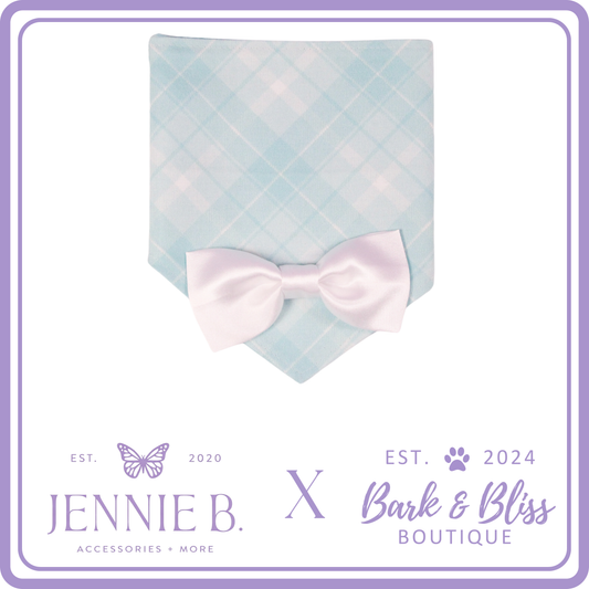 JB X B&B Collab Spring White Bow Tie Bandana
