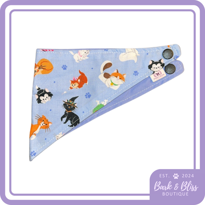 Blue Disney Cats Bandana