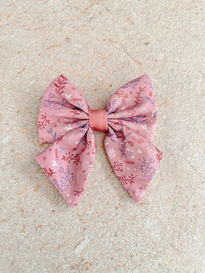 Dog Sailor Bow: Chiswick Rosewood