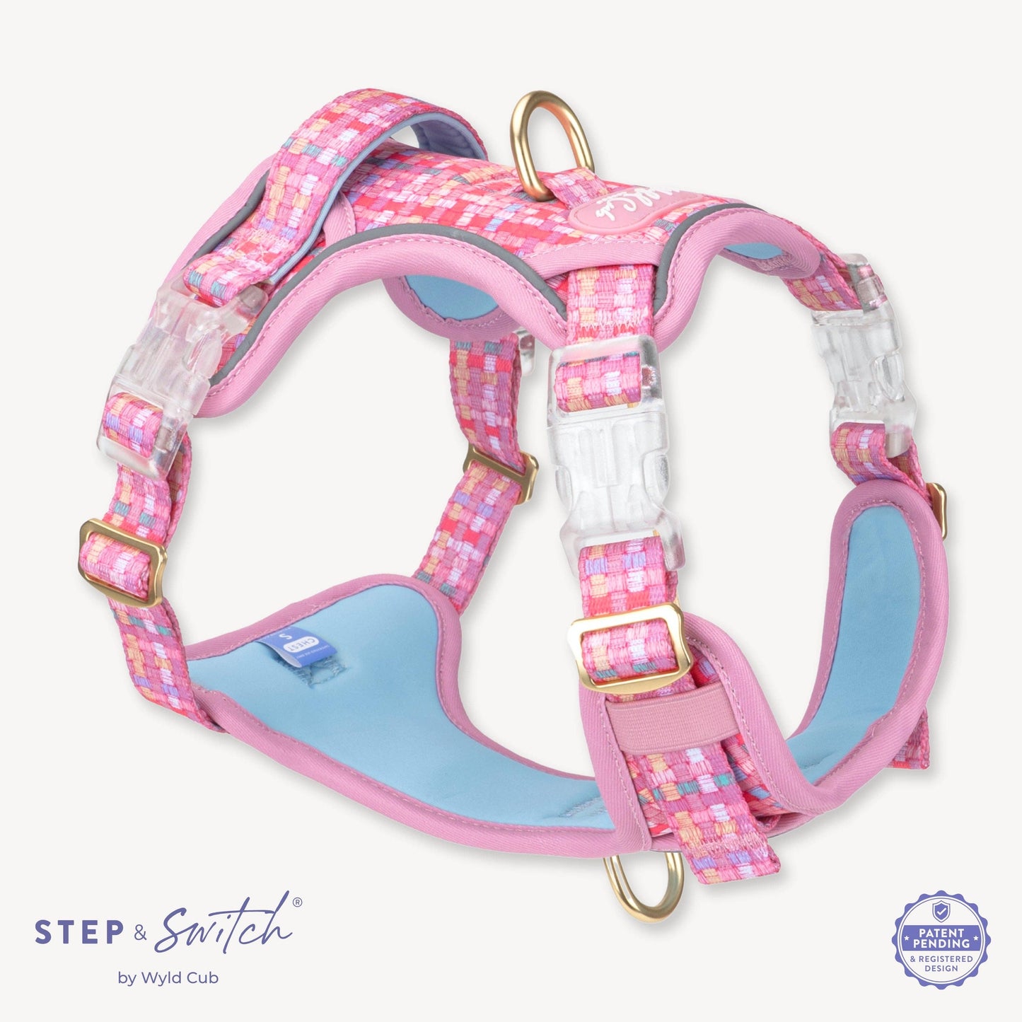 Step & Switch® Dog Harness: Belgravia Bonbon