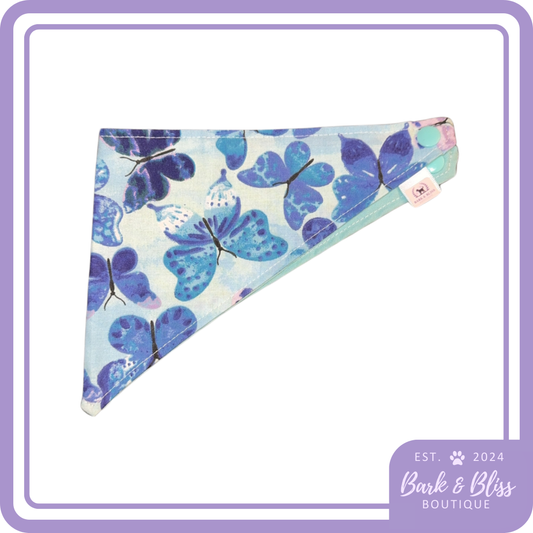 Blue Butterfly Bandana