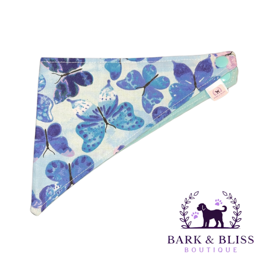 Blue Butterfly Bandana