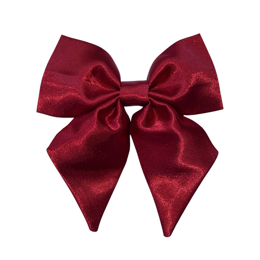 Cranberry Collar Bow