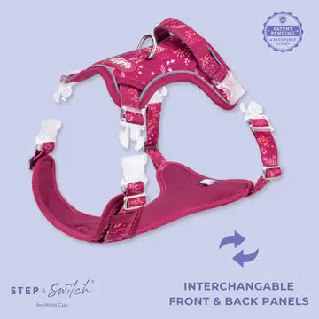 Step & Switch® Dog Harness: Chiswick Dragonfruit