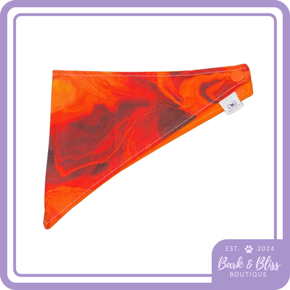 Orange Marble Bandana
