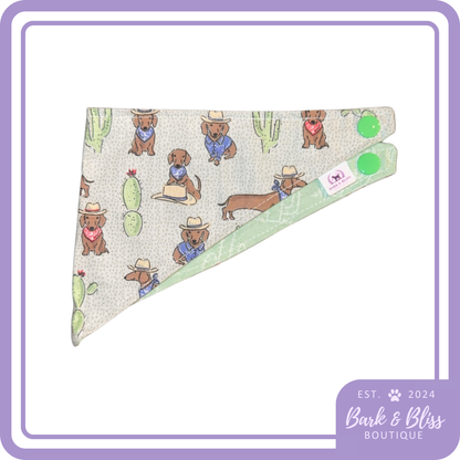 Wiener Dog Cowboy Bandana